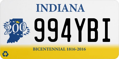 IN license plate 994YBI