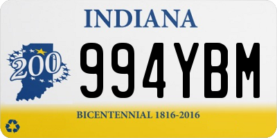 IN license plate 994YBM