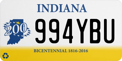 IN license plate 994YBU