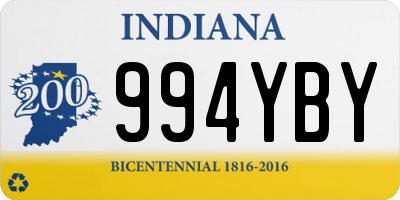 IN license plate 994YBY