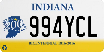 IN license plate 994YCL