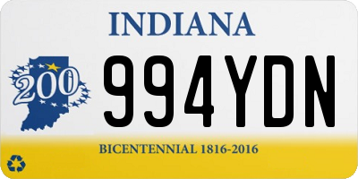 IN license plate 994YDN