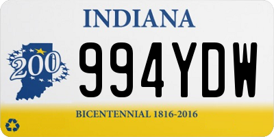 IN license plate 994YDW