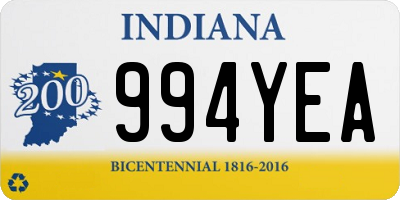 IN license plate 994YEA