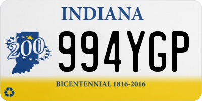 IN license plate 994YGP