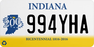 IN license plate 994YHA