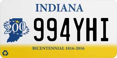 IN license plate 994YHI