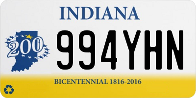 IN license plate 994YHN