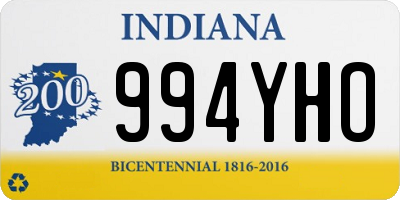 IN license plate 994YHO