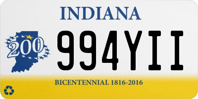 IN license plate 994YII