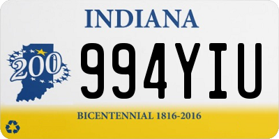 IN license plate 994YIU