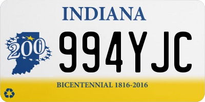 IN license plate 994YJC