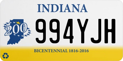 IN license plate 994YJH