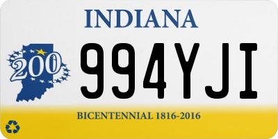 IN license plate 994YJI