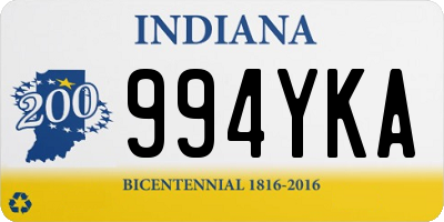 IN license plate 994YKA