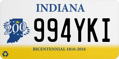 IN license plate 994YKI