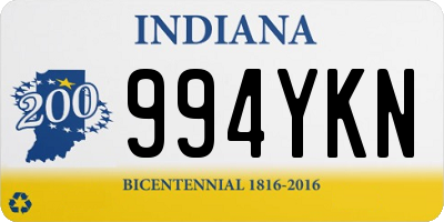 IN license plate 994YKN