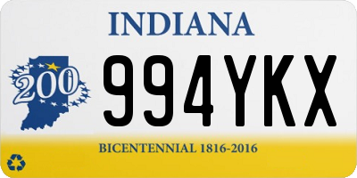 IN license plate 994YKX