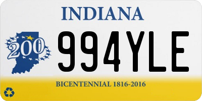 IN license plate 994YLE