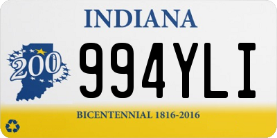 IN license plate 994YLI