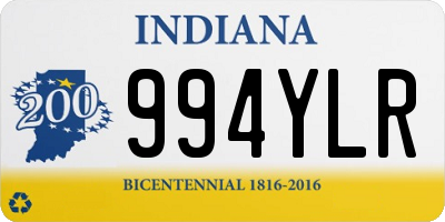 IN license plate 994YLR