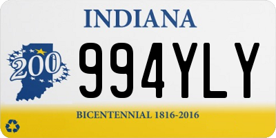 IN license plate 994YLY