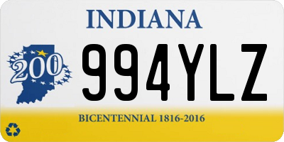 IN license plate 994YLZ