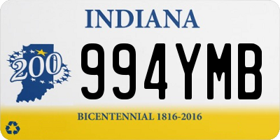 IN license plate 994YMB