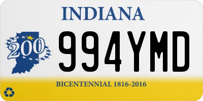 IN license plate 994YMD