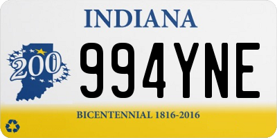 IN license plate 994YNE