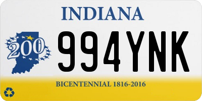 IN license plate 994YNK