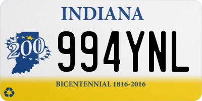 IN license plate 994YNL