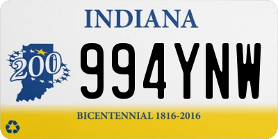 IN license plate 994YNW