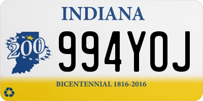 IN license plate 994YOJ