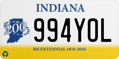 IN license plate 994YOL