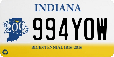 IN license plate 994YOW