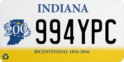 IN license plate 994YPC