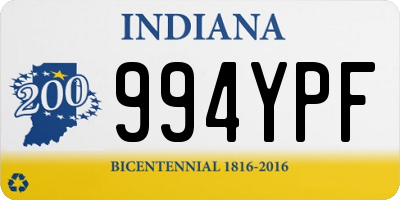 IN license plate 994YPF