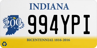 IN license plate 994YPI