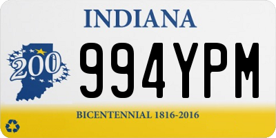 IN license plate 994YPM