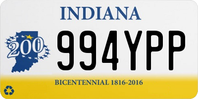 IN license plate 994YPP