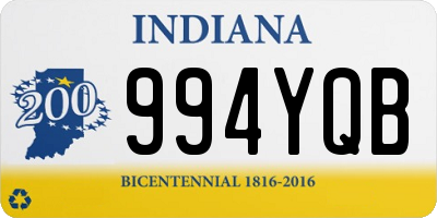 IN license plate 994YQB