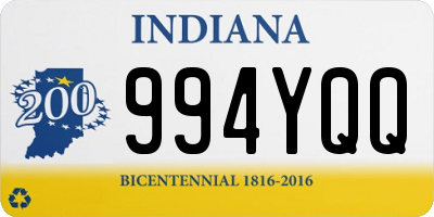 IN license plate 994YQQ