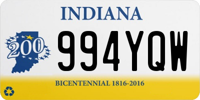 IN license plate 994YQW