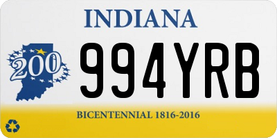 IN license plate 994YRB