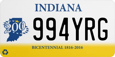 IN license plate 994YRG