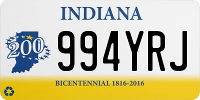 IN license plate 994YRJ