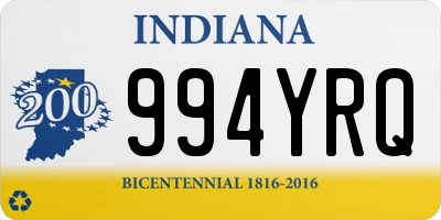 IN license plate 994YRQ