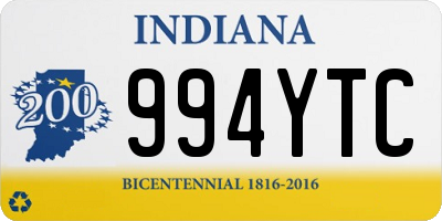 IN license plate 994YTC