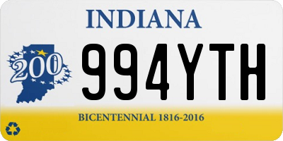 IN license plate 994YTH